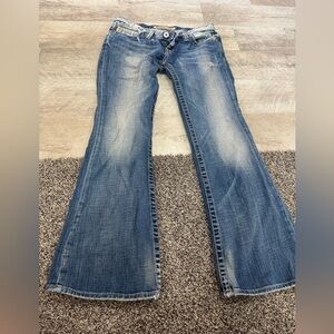 Big Star Blue Flare Wide Leg Jeans